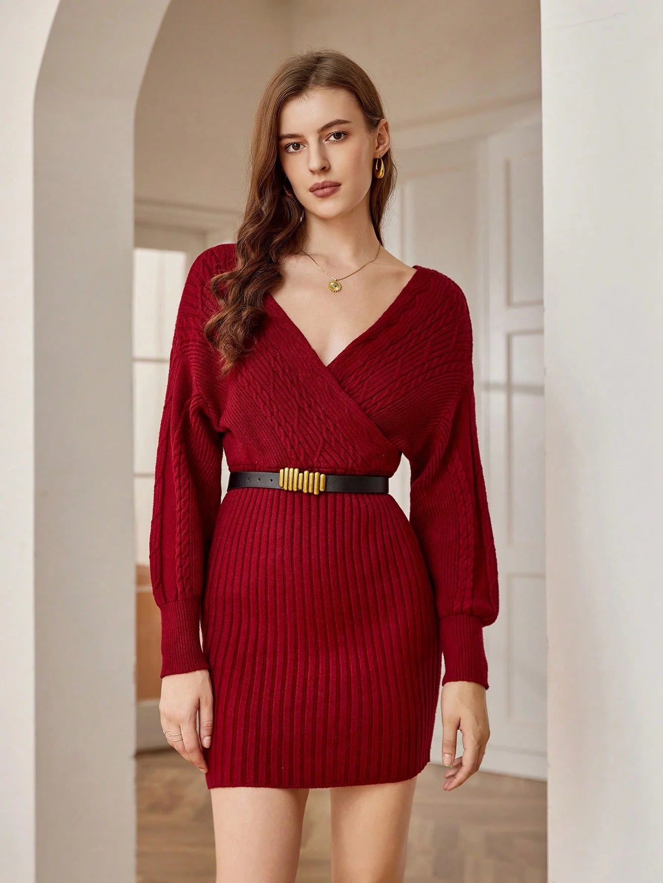 Soft Cozy Winter Dress IStyleRight Soft Cozy Winter Dress IStyleRight