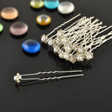 Crystal Flower Marbel Pearl Hair 10 Accessories Pins