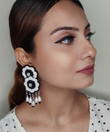 Elpida White Earring