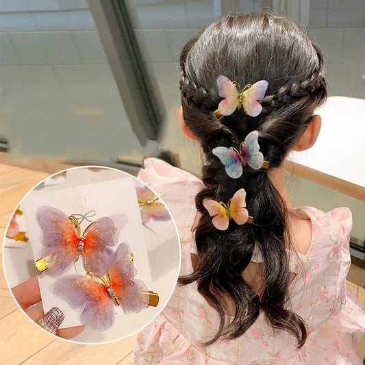 Glare 4 Metal Butterfly HairPin Set