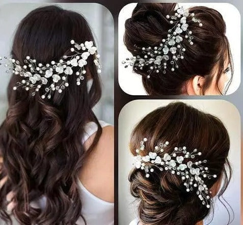 White Detailed Hair Accessory