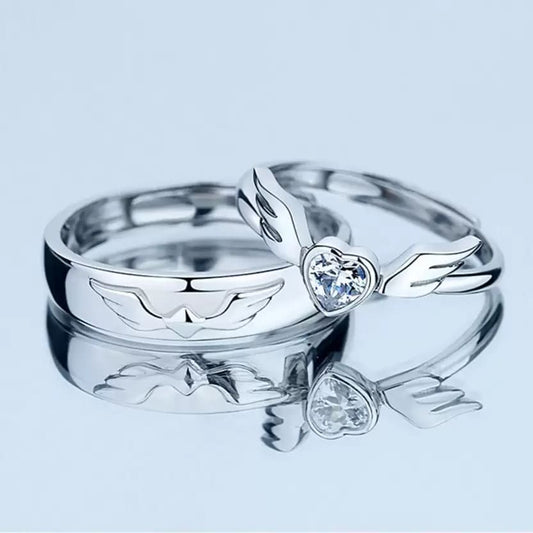 Heart Adjustable Wings Ring