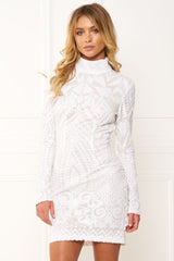 Elegant White Slice Dress