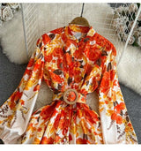 Savory Vintage Floral Dress