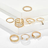 Luci Adjustable Eight Rings Combo