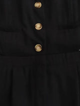 Ava Black Solid Jumpsuit