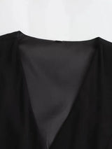 Ava Black Solid Jumpsuit