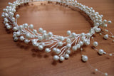 White Marble Slush Pearls HairBand