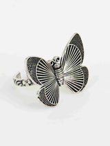 Butterfly Wings Oxidised Ring