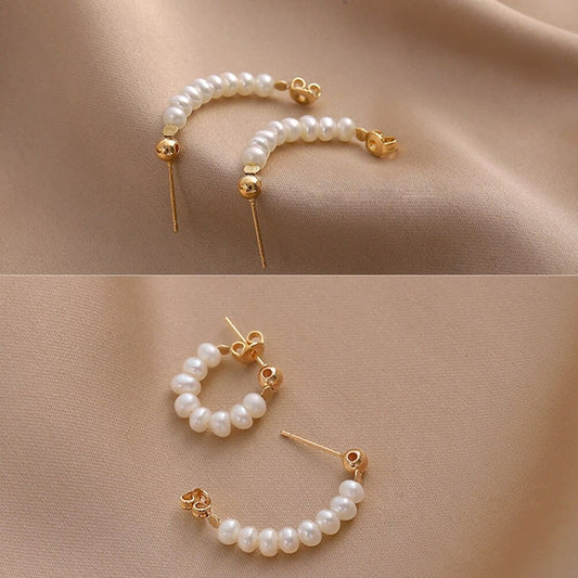 Pearl Piece Earrings
