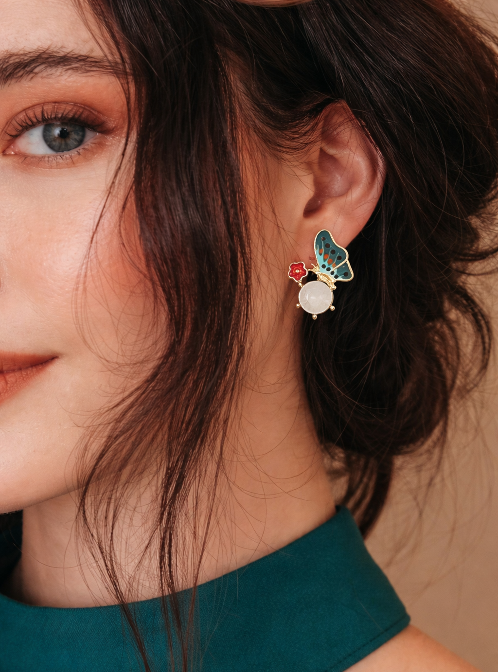 Petal Blossom Wing Earrings Secondary image