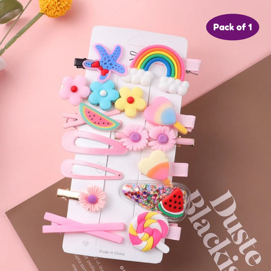 Cute Cartoon Hair Clips Set