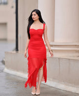 Carmine Flare Dress