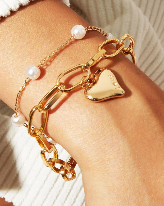 Heart Charms Bracelet