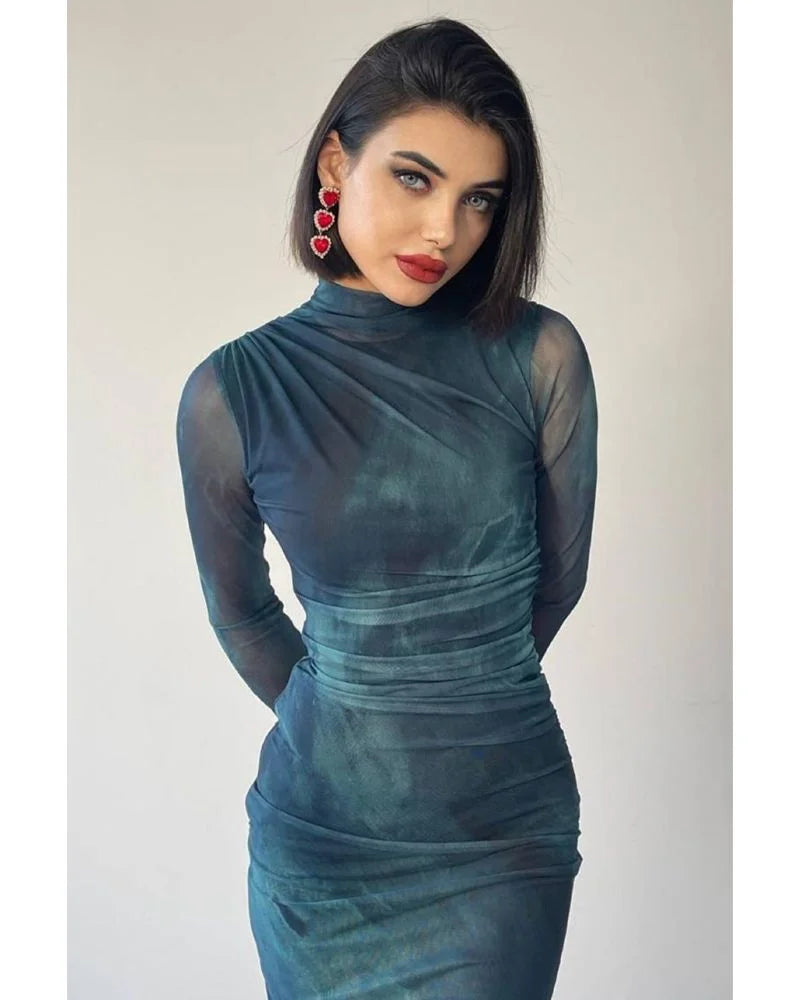 Aurora Printed Party Dress