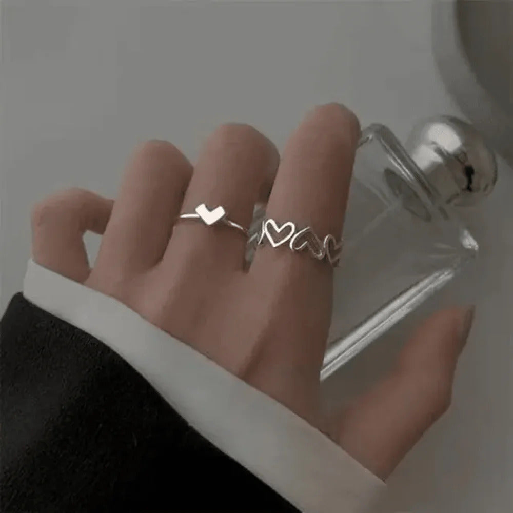 Silver Affection love Ring
