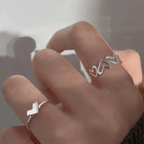 Silver Affection love Ring