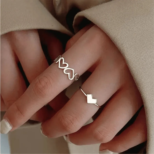 Silver Affection love Ring
