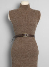 Cozy Belted Classic Winter Dress