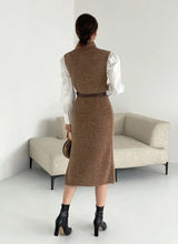 Cozy Belted Classic Winter Dress