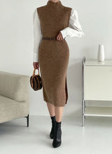 Cozy Belted Classic Winter Dress