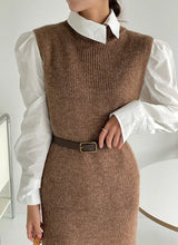 Cozy Belted Classic Winter Dress