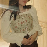 Flare Cuff Corset Top
