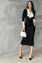 Monochrome Muse Dress