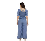 Vita Blue Smocked Co-ord Set
