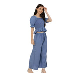 Vita Blue Smocked Co-ord Set