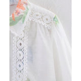 Women's White Floral Shirt