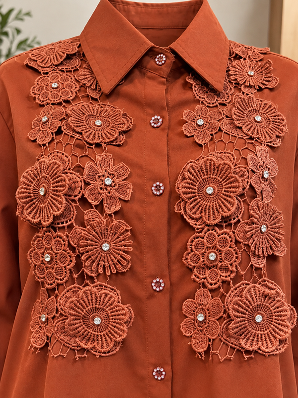 Elara Floral Embroidered Shirt