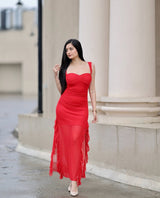 Carmine Flare Dress