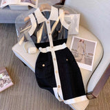 Midnight Collar Charm Dress