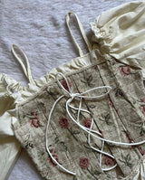 Flare Cuff Corset Top