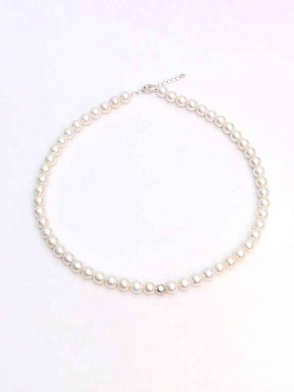 Classic Pearl Choker Necklace