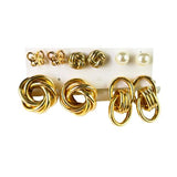 Modern Knot Earrings Set