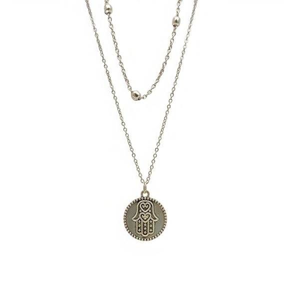Layered Hamsa Pendant