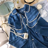 Denim pearl shirt