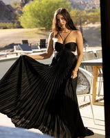 Obsidian Rippled Dress