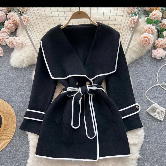 Ebony Duchess Coat Dress