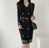 Lunar Grace Belted Dress