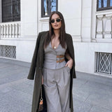 Trendy Halter Neck Belted Co-ord