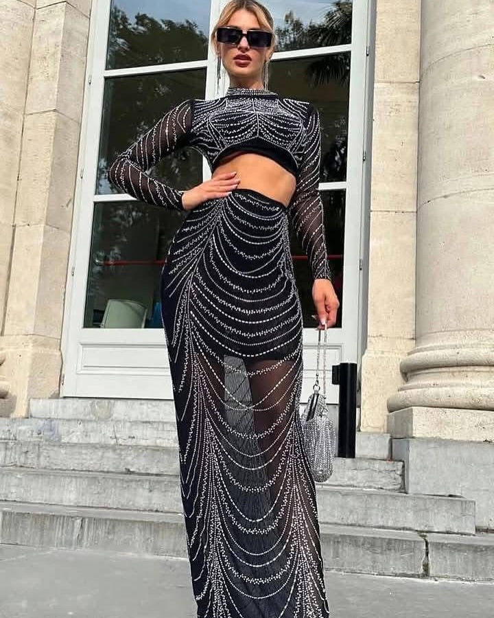 Black Queen Luxury Co-ord Set