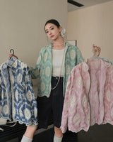 Lace Detail Button-Up Shirt