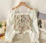 Flare Cuff Corset Top