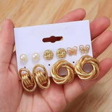 Modern Knot Earrings Set