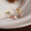 Rose Charm Hoops Earrings