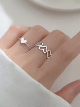Silver Affection love Ring