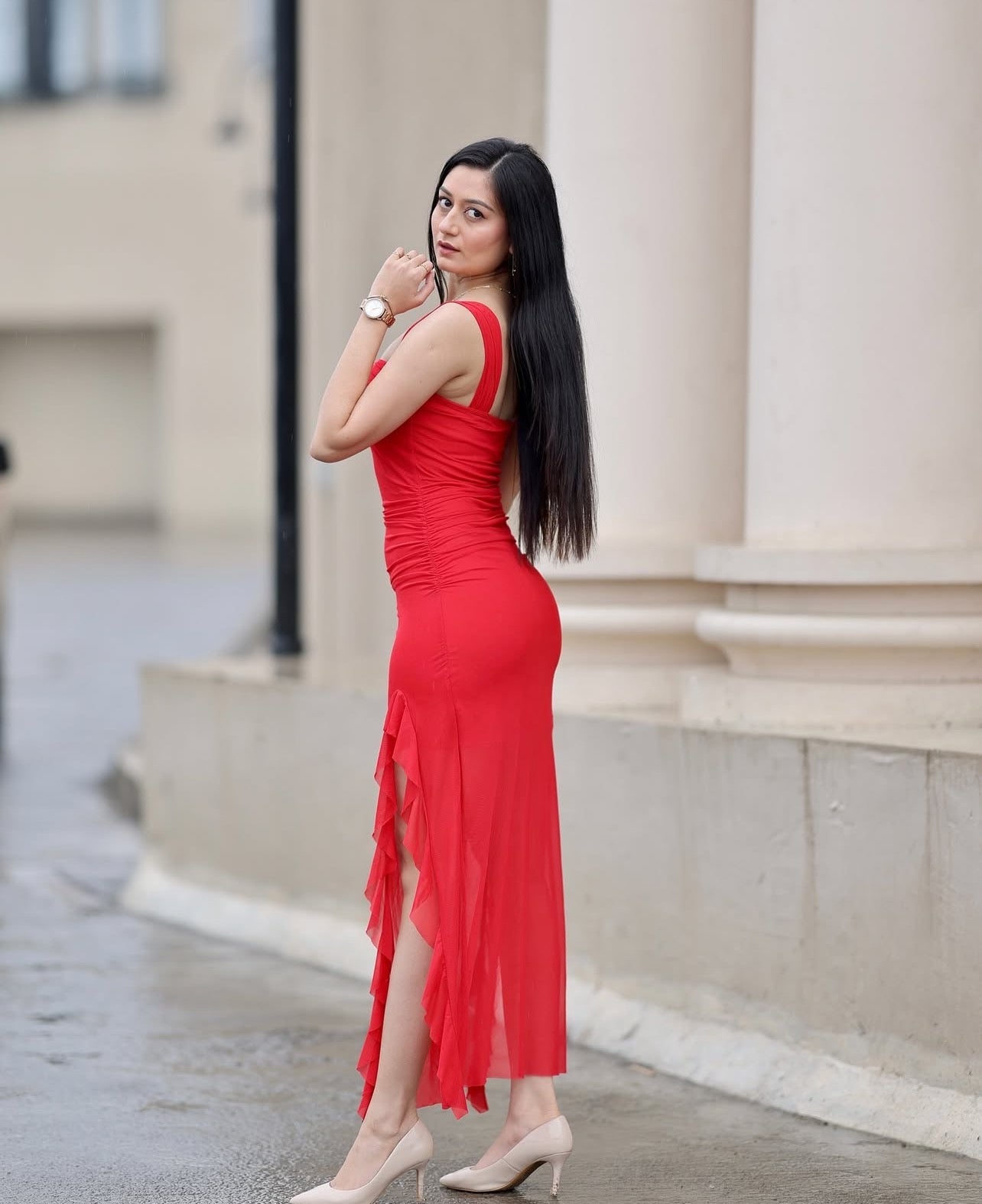 Carmine Dazzy Flare Dress